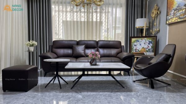 Ghế sofa băng da bò italy - SFB01