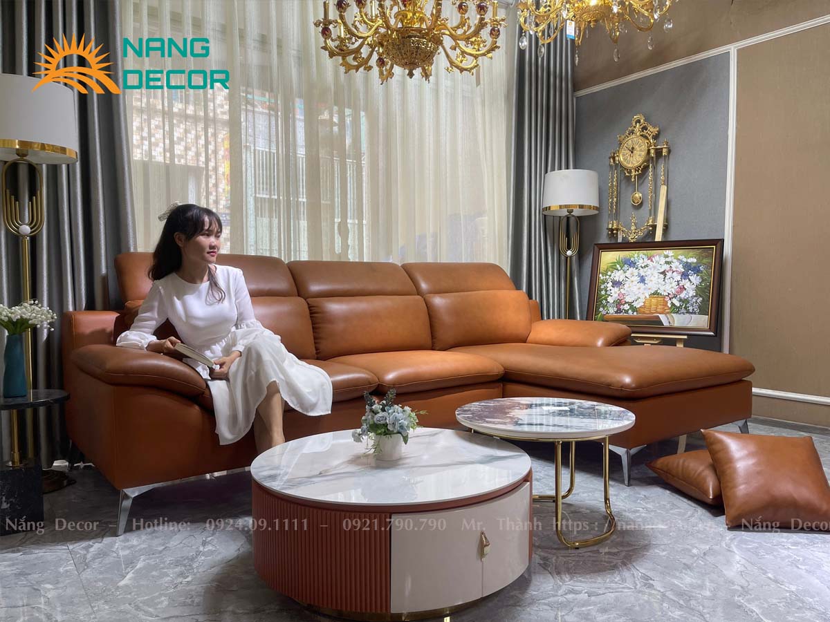 Mua sofa da bò thật nhập khẩu ở đâu uy tín TPHCM? Tham khảo ngay Nắng Decor.