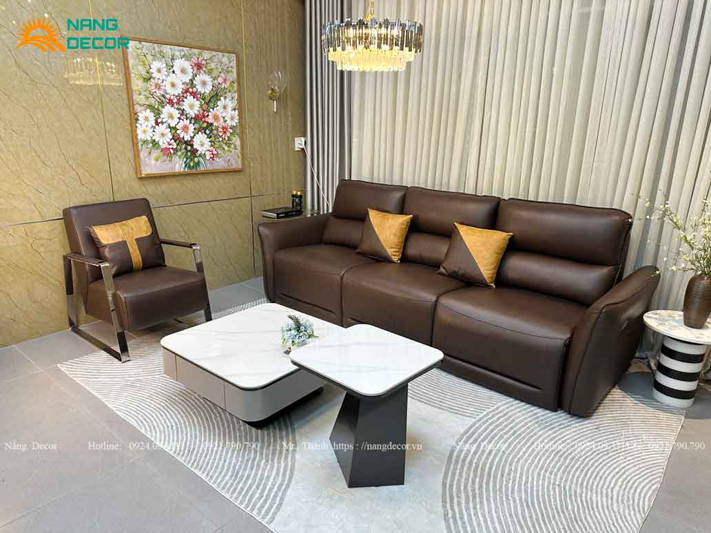 Mua sofa da bò thật TPHCM uy tín cần lựa đơn vị công khai giá cả, chất liệu,...