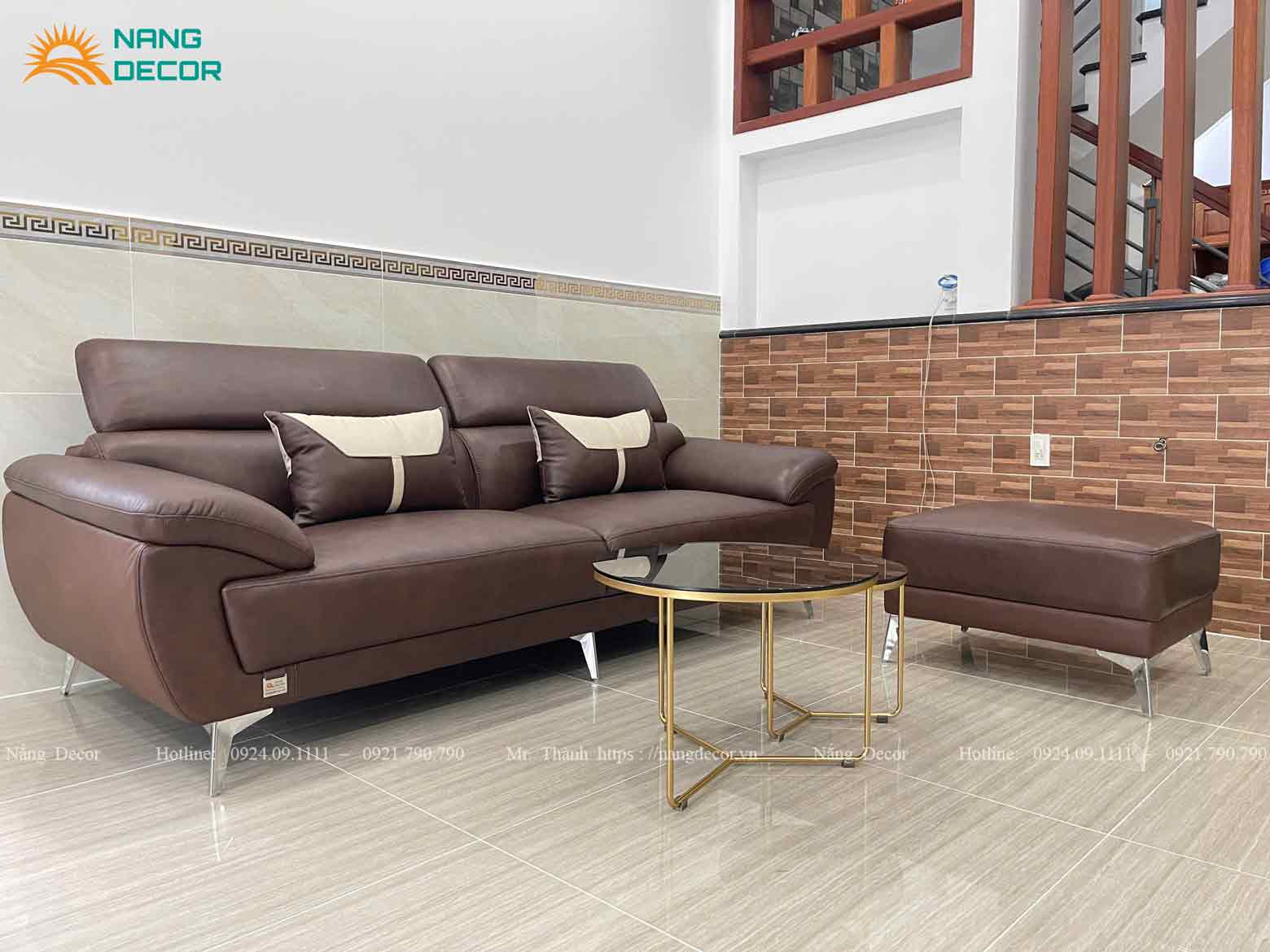 Sofa da bò mã SF20 vừa được bàn giao cho khách hàng tại TPHCM. Sofa da bò mã SF20 vừa được bàn giao cho khách hàng tại TPHCM.