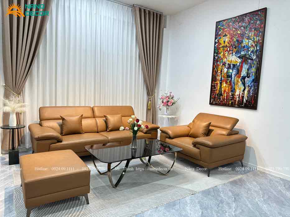 Sofa băng da bò mặt tiếp xúc mã SF39 2m2 kết hợp ghế đơn 1m2 và đôn lớn cho phòng khách rộng. Sofa băng da bò mặt tiếp xúc mã SF39 2m2 kết hợp ghế đơn 1m2 và đôn lớn cho phòng khách rộng.